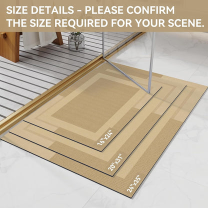 YDKGL Non Slip Long Bath Mat Bathroom Runner, Rubber Backing Ultra Thin Bathroom Rugs Fit Under Door Quick Dry Super Absorbent Washable Bath Rug Shower Mat for Bathtub Sink Floor, Dark Gray 17"x47"