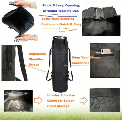 XXL(53" X 11.8") Camping Storage Bag,600D Oxford Fabric Gear Bag with Adjustable Shoulder Straps & Hook Loop Closure & Side Pocket, 2 for Outdoor Camping Hiking Travel(1 Pack)