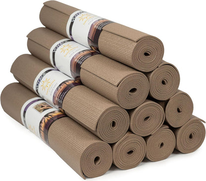 Voyage Yoga Mat, 10 Pack, 72" x 24" Professional Studio and Gym Bulk Yoga Mats, 5mm Thick, Durable, Anti-Tear, Non Slip Fitness and Exercise Mats