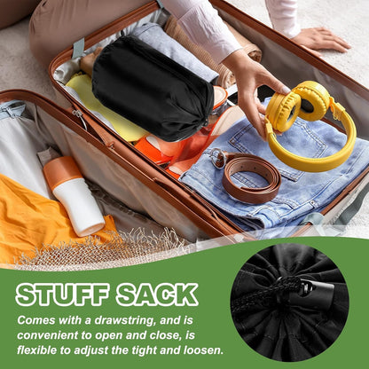 PATIKIL Stuff Sack, Waterproof Outdoor Storage Sack Portable Drawstring Dust Flap Bags Lightweight Sleeping Bag for Camping Hiking Travel