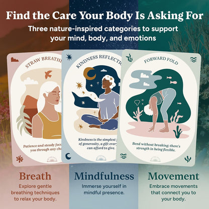 Better Days 60 Somatic Therapy Exercise Cards for Nervous System Regulation – Soothe Stress and Reconnect with Your Body – 3.5” x 5” Cards – Breathwork, Mindfulness, and Gentle Movement Techniques