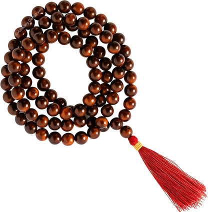Amazing Gemstone 108 Beads Handmade Mala (Knotted, Rudraksha) - Colors A