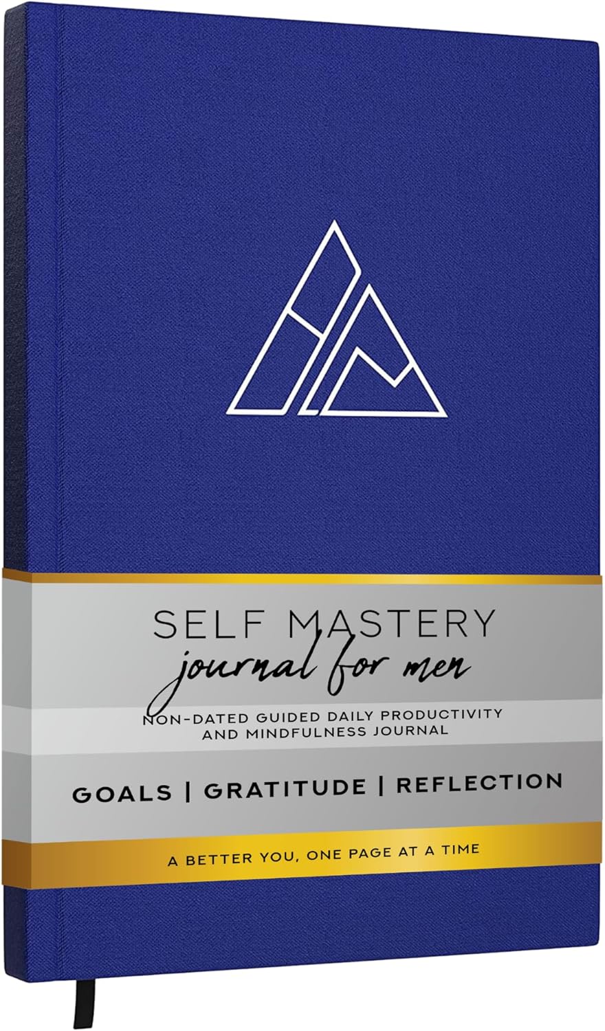 Self-Mastery Journal for Men with Prompts - 13 Week Guided Gratitude Journal - 5 Minute Journal - Reflection Manifestation Journals for Mindfulness - Self Care Journal - Goal Journal for Women & Men