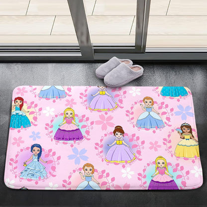 Black Girl Area Rug for Bedroom African Black Girls Floor Rugs for Living Room Playroom Cartoon Art Home Decor Soft Yoga Mats for Women Afro Purple 47" x 31" (2.7 x 3 Feet)