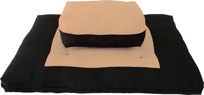 D&D Futon Furniture Zabuton Zafu Set, Yoga, Meditation Seat Cushions, Kneeling, Sitting, Supporting Exercise Pratice Zabuton & Zafu Cushions. (Burgundy)