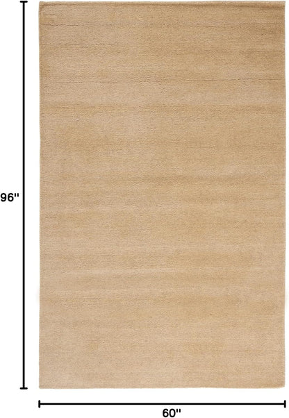 SAFAVIEH Himalaya Collection 6' Round Black HIM610C Handmade Premium Wool Area Rug