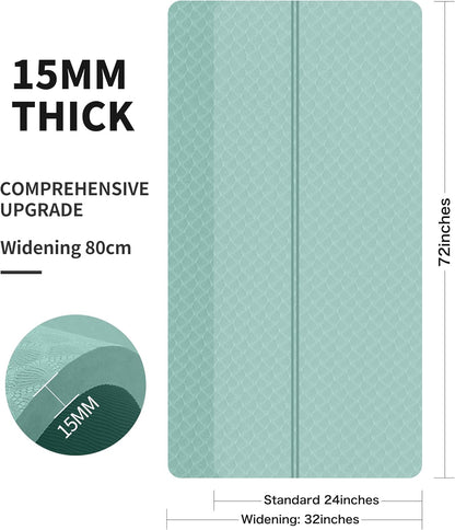 nuveti Large Exercise Mat - 15mm/20mm/30mm Thick Yoga Mat | Workout Mat for Fitness, Yoga, Pilates, Stretching & Floor Exercises for Women & Men with Free Carrying Bag