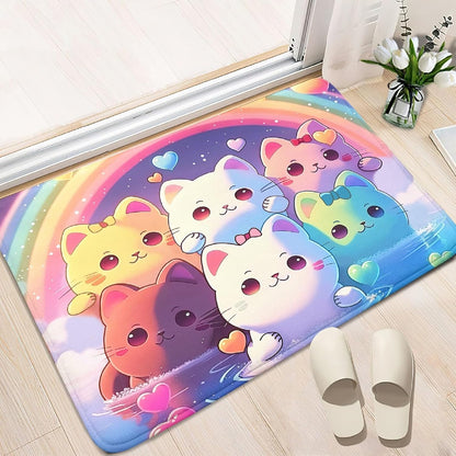 Black Girl Area Rug for Bedroom African American Rugs for Room Princess Carpet Kids Rugs for Bedroom African Girls Carpet for Living Room Teen Girls Yoga Mats, Pink, 4'×5'
