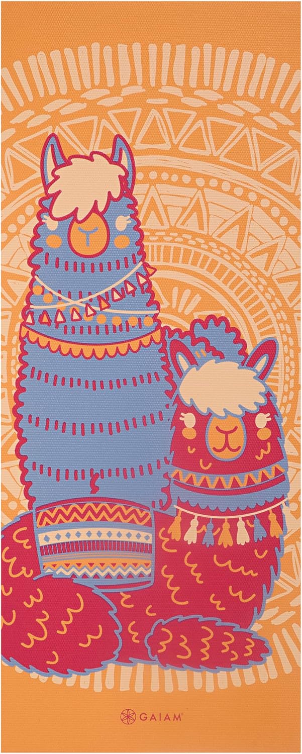 Gaiam Kids Yoga Mat Exercise Mat, Yoga for Kids with Fun Prints - Playtime for Babies, Active & Calm Toddlers and Young Children