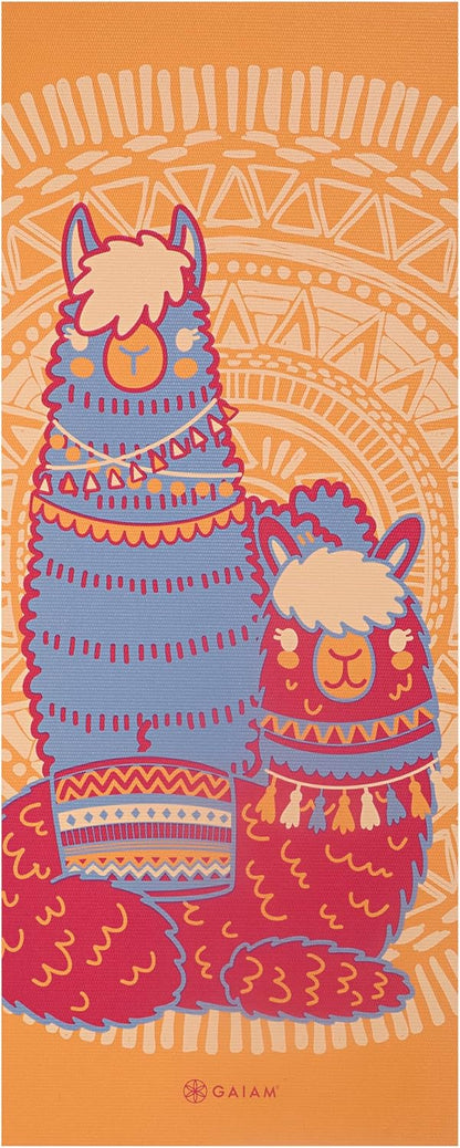 Gaiam Kids Yoga Mat Exercise Mat, Yoga for Kids with Fun Prints - Playtime for Babies, Active & Calm Toddlers and Young Children