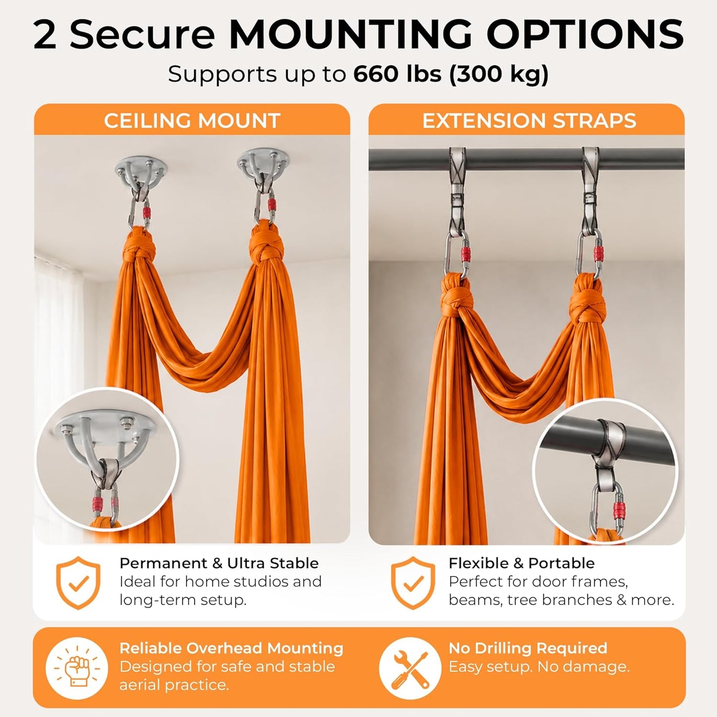 LOTUS78 Aerial Yoga Hammock 5.5 Yards (198 Inches) – Premium Aerial Silk Swing for Antigravity Fitness, Inversion Therapy, Strength & Flexibility | Purple | Yoga Trapeze for Home & Studio