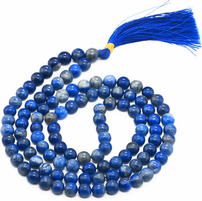 Amazing Gemstone 108 Beads Handmade Mala (Knotted, Rudraksha) - Colors B