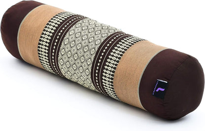 Leewadee Small Yoga Bolster – Shape-Retaining Cervical Neck Roll, Tube Pillow for Comfortable Reading, Kapok Filling, 22 x 6 x 6 inches