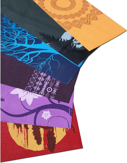 AURORAE Classic/Printed Extra Thick and Long Yoga Mat. Slip Free Rosin included