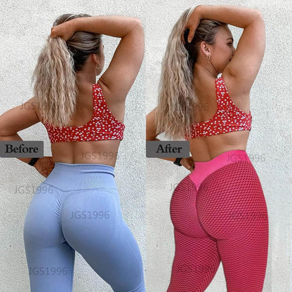 JGS1996 Butt Lifting Leggings for Women Tummy Control Workout Yoga Pants High Waisted Scrunch Booty Gym Tights