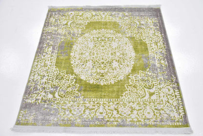 Unique Loom New Classical Collection Area Rug - Olwen (4'Round, Purple/ Gray)