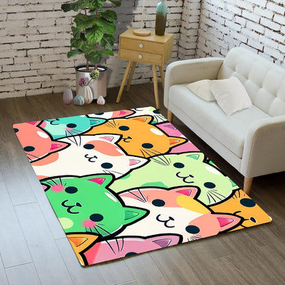 Black Girl Area Rug for Bedroom African American Rugs for Room Princess Carpet Kids Rugs for Bedroom African Girls Carpet for Living Room Teen Girls Yoga Mats, Pink, 4'×5'
