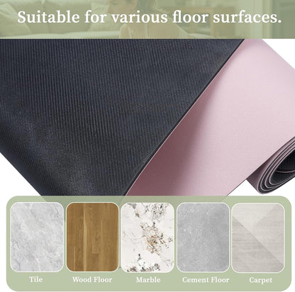 U&M Professional Non Slip PU Yoga Mat,Purple, Grey, Pink, Green 72x27 Inch 0.2" Thick Exercise Mat,| Sweatproof High Density | Anti-tear | Non-Slip Textured Surface | Natural Rubber Bottom Workout Mat for Women & Men Yoga Pilates Fitness