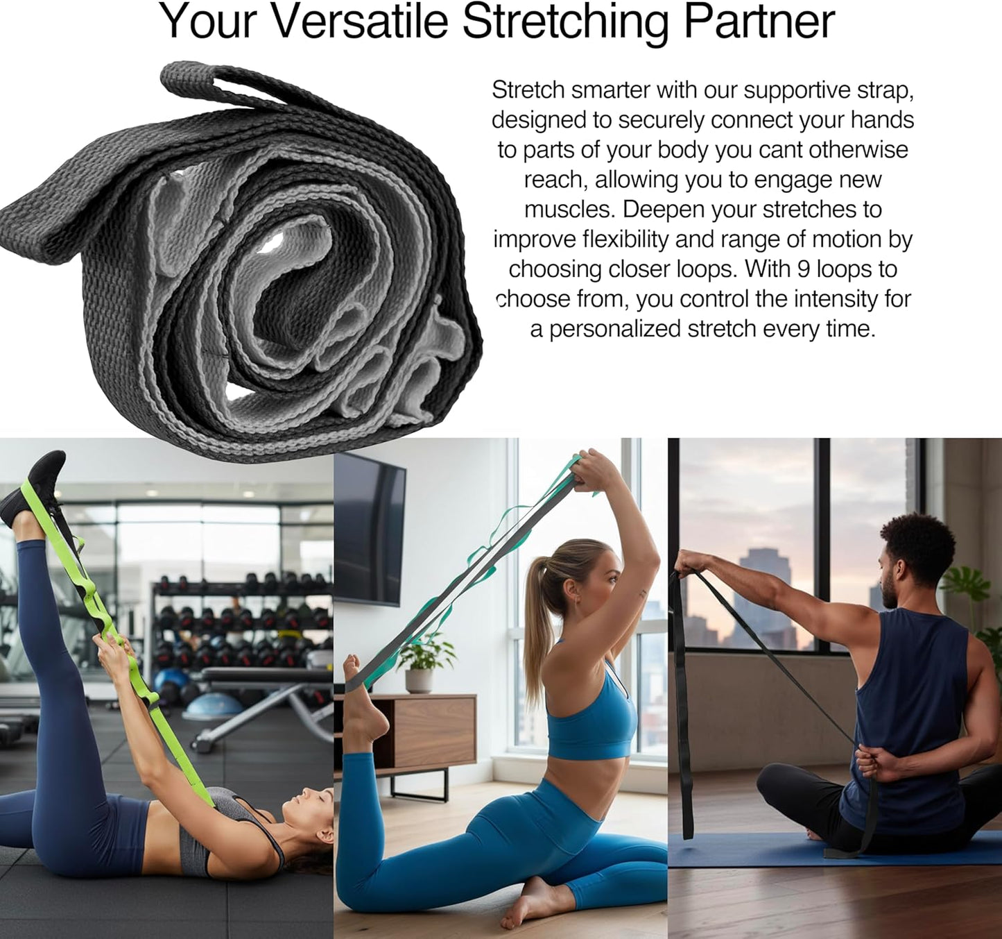321 STRONG Foam Roller Set with: Hollow Core Roller, Muscle Roller Stick, Stretching Strap, Spikey Ball, Quick Start Guide, Carry Bag, and 4K eBook