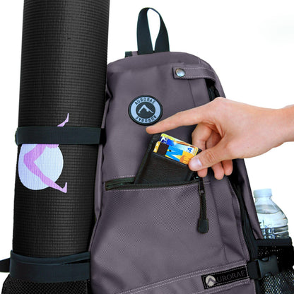 AURORAE Yoga Mat/Gym/Picklleball Cross-body Travel Sling Back Pack. Mat sold separately.