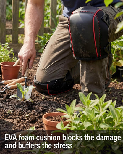 WORKPRO Garden Knee Pads For Unisex-Adult, Flooring Kneepads with Foam Padding, Comfortable Kneeling Cushion for Gardening, House Cleaning, Construction Work