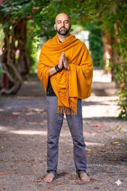 Meditation Shawl or Meditation Blanket, Shawl/Wrap, Oversize Scarf/Stole. Large. Unisex.