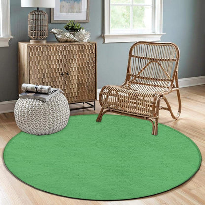 Machine Washable Modern Round Area Rug, Room Sofa Yoga Soft Round Carpet, Home Decor Non Slip Kitchen Office Circle Rug Grey, 24inch