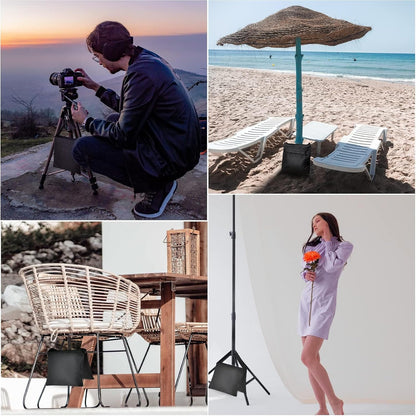 EMART Upgraded Heavy Duty Sandbag, Photo Video Studio Weight Bag Saddlebag Design for Photography Light Stand Tripod, Umbrella Base, Camping, Pop up Tent, Fishing Chair - 6 Pack