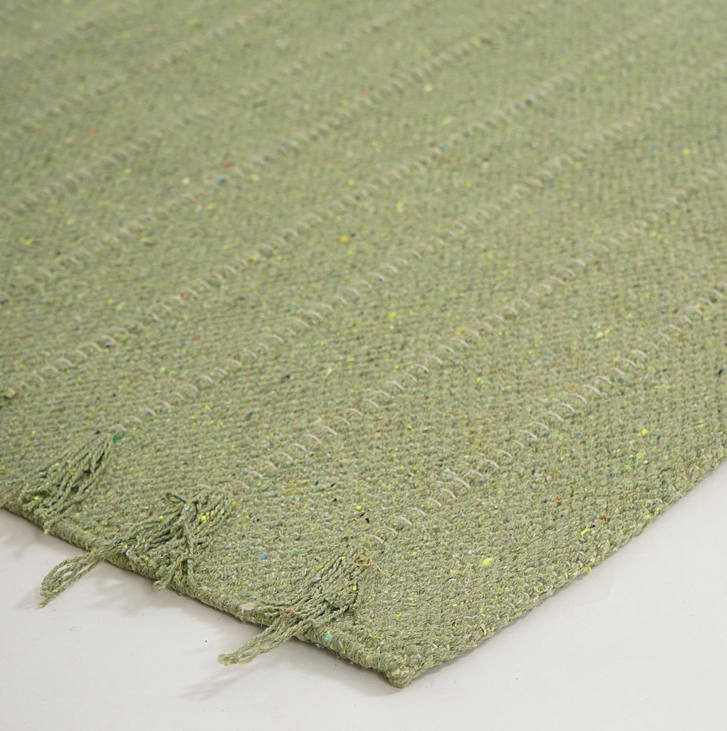 Indian Handmade 100% Organic Cotton Yoga Mat, Hand Woven Rug, Yoga Mat For Everyday Fitness at Home Comfortable Foldable Long Mat