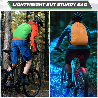 Shappy Drawstring Backpack Bulk Sports Gym Cinch Bag Polyester String Bag for Men Women(10 Colors,100 Pcs)