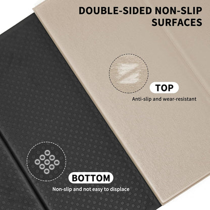 Foldable Yoga Mat Extra Thick & Large (74" x 31.5" x 0.32"), Double-Sided Non Slip & Lightweight Fitness Mat, 8mm Thick Wide Exercise Mats for Woman Man Kids, Portable Workout Mats for Travel, Studio or Home Use