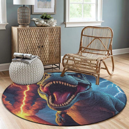 Large Home Decor Mat, Soft Round Yoga Carpet, Non Slip Machine Washable Home Office Circle Rug Gothic Witchy Sun Moon Mushroom Moth