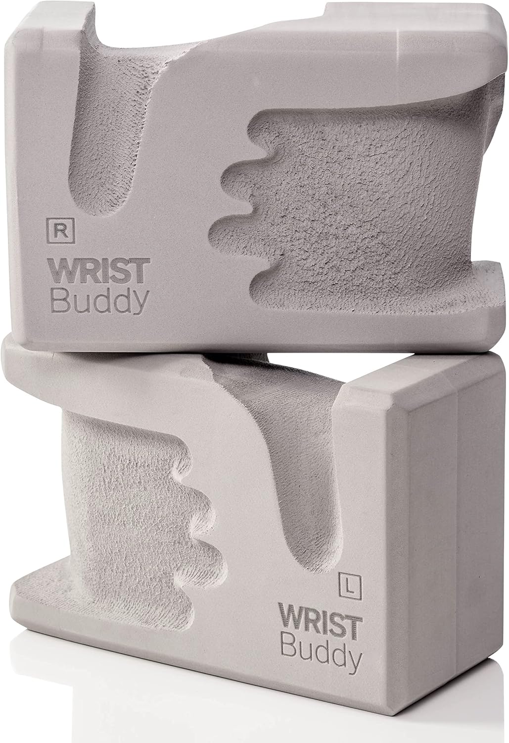 WRISTBuddy® Yoga Blocks 2-Pack (Left + Right) — Ergonomic, Hand-Shaped EVA Blocks for Wrist Relief & Better Grip | Doctor-Designed Support for Yoga, Pilates, Handstands, Push-Ups & Rehab