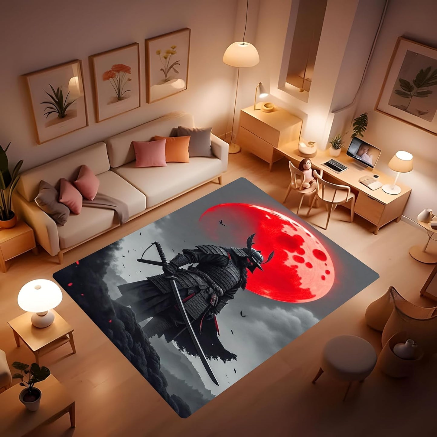 Butterfly Carpet Area Rug - Lovely Butterflies Printed Carpets for Kids Butterfly Theme Living Room Indoor Bedroom Decor Soft Polyester Yoga Mat 2'x3'