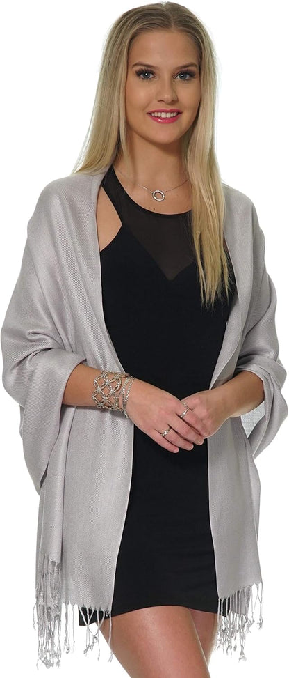 Pashmina Shawls and Wraps for Evening Dresses, Large Soft Pashminas Wedding Shawl