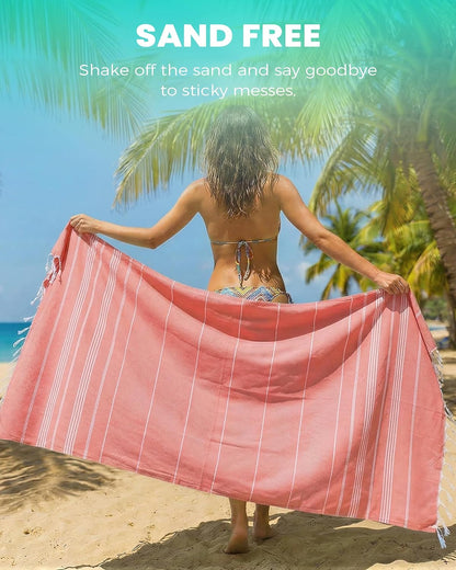 Turkish Beach Towels Vacation Essentials Yoga Blanket Pool Workout Towel Oversized Sand Free Quick Dry Lightweight Meditation Supplies Mat Cover Surf Boat River Float Accessories Gym Excise Stuff