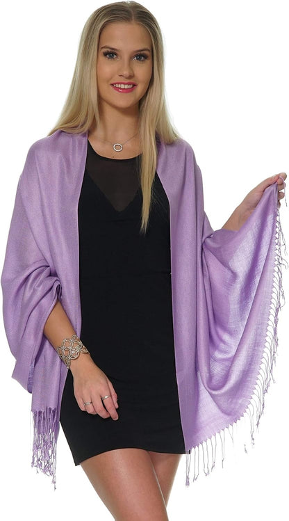 Pashmina Shawls and Wraps for Evening Dresses, Large Soft Pashminas Wedding Shawl
