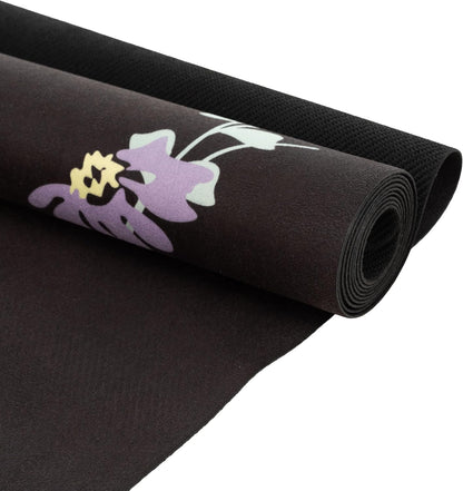 Yvonne Hummingbird Harmony Travel Yoga Mat - Ultra Thin 1/16” (1.5mm), Lightweight, Foldable & Non-Slip, Eco-Friendly Natural Rubber for Travel & Home + Free Carrying Strap