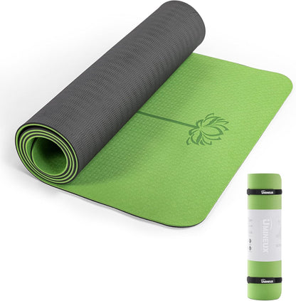 UMINEUX Yoga Mat Extra Thick 1/3'' & 2/5" Non Slip Yoga Mats for Women Eco Friendly TPE Fitness Exercise Mat with Carrying Sling & Storage Bag