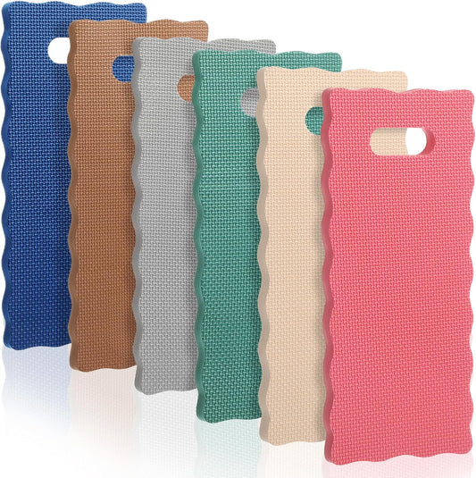Woanger 6 Pcs Garden Kneeling Mat Foam Knee Mat Gardening Waterproof Knee Cushion for Baby Bath Seat Floor Yoga Exercise Seating Praying Work Classroom, 15.7 x 7 x 0.8 Inch (Multicolor)