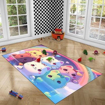 Black Girl Area Rug for Bedroom African American Rugs for Room Princess Carpet Kids Rugs for Bedroom African Girls Carpet for Living Room Teen Girls Yoga Mats, Pink, 4'×5'