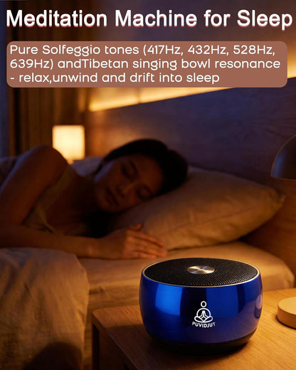 Sound Frequency Machine,Meditation Generator Instrument,Tone Device Tools - Solfeggio Frequencies Bath for Yoga, Mindfulness, Vibration System of Chakra Balancing, 5 Tones, 3 Timers
