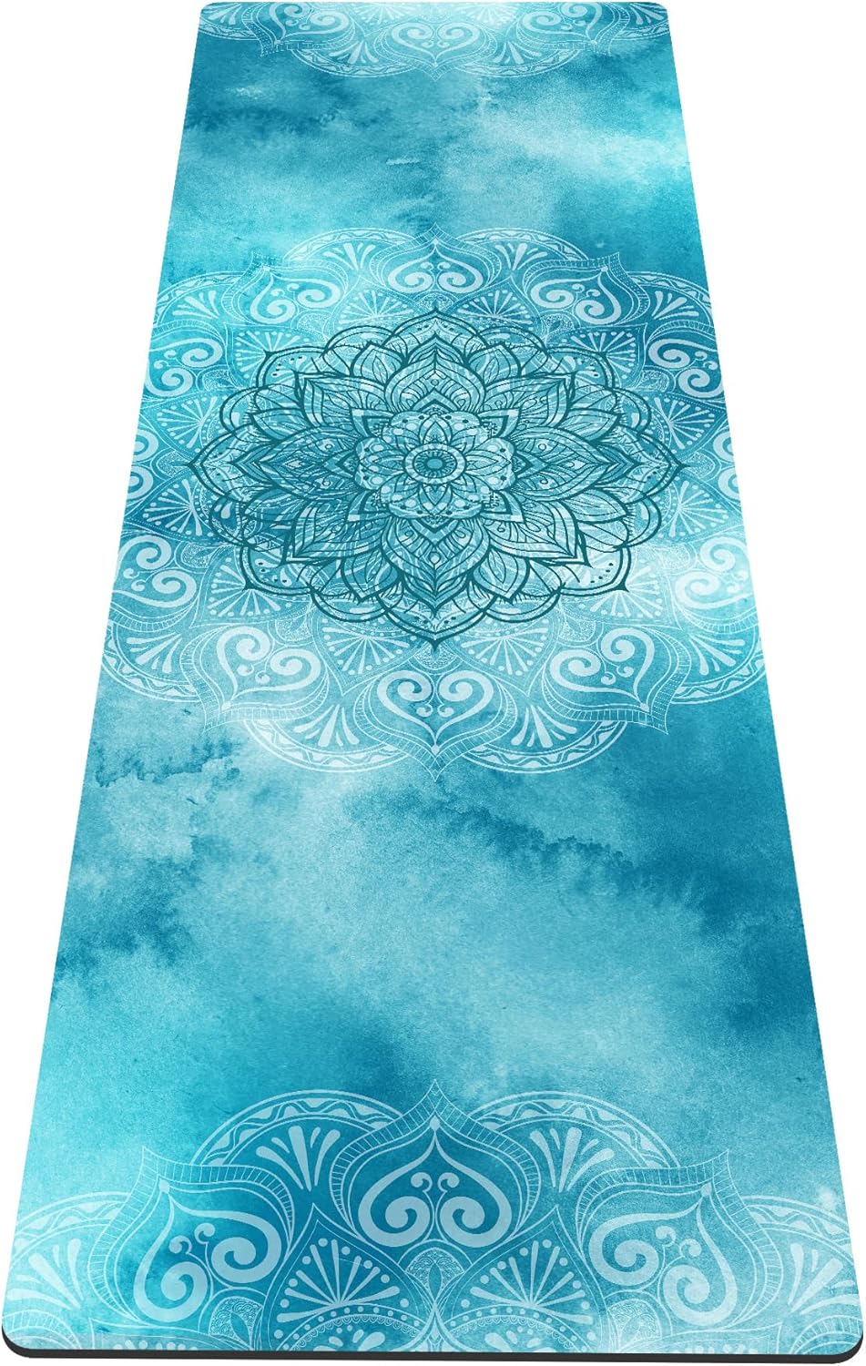 nuveti Yoga Mat Print Extra Thick TPE Non Slip Fitness Exercise Mat with Carrying Bag,72"x24" Extra Thick 6MM Exercise & Workout Mat for Yoga, Pilates Fitness and Floor Exercises - Colors B
