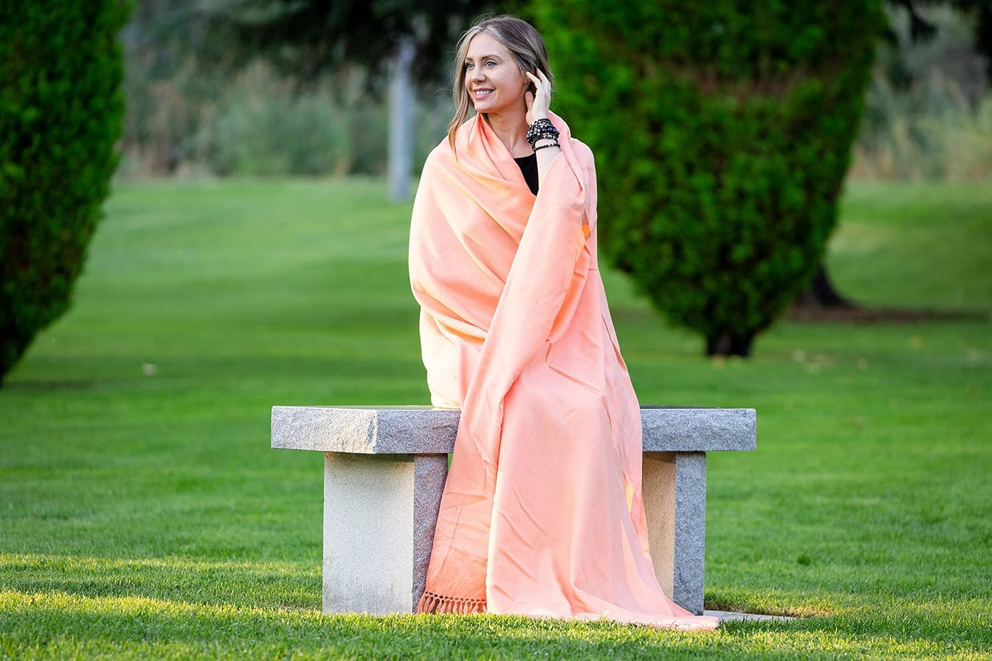 Meditation Shawl or Meditation Blanket, Shawl/Wrap, Oversize Scarf/Stole. Large. Unisex.