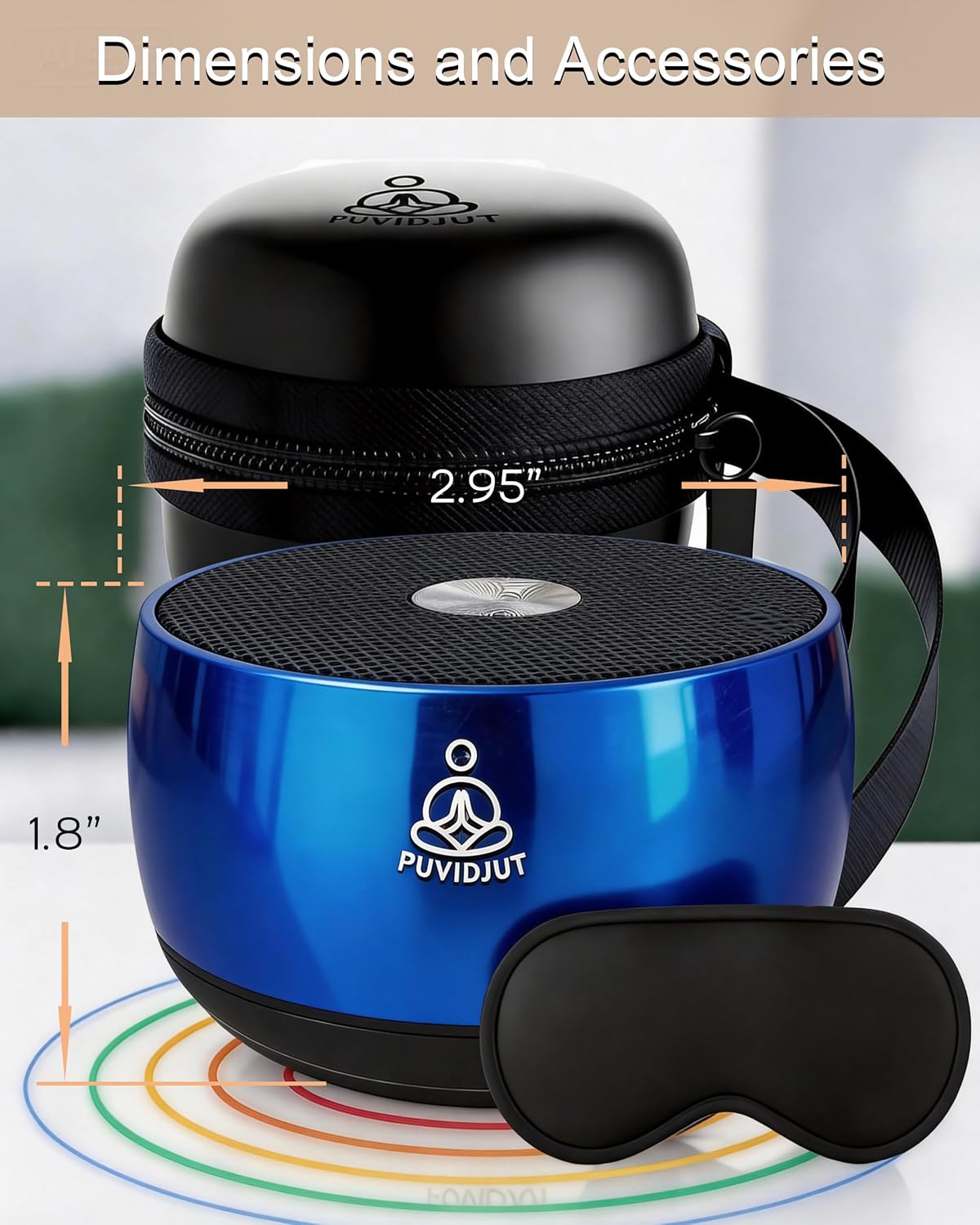 Sound Frequency Machine,Meditation Generator Instrument,Tone Device Tools - Solfeggio Frequencies Bath for Yoga, Mindfulness, Vibration System of Chakra Balancing, 5 Tones, 3 Timers