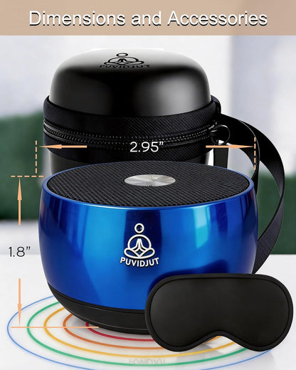 Sound Frequency Machine,Meditation Generator Instrument,Tone Device Tools - Solfeggio Frequencies Bath for Yoga, Mindfulness, Vibration System of Chakra Balancing, 5 Tones, 3 Timers