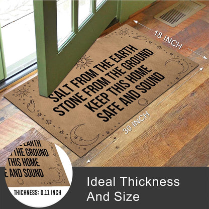 MELODADDY Funny Welcome Doormat Front Door Decor Rugs with Rubber Back 30"(L) x 18"(W) Personalized Matt Outside Entrance (Leave Your Worries At the Door Yoga Meditation Namaste)