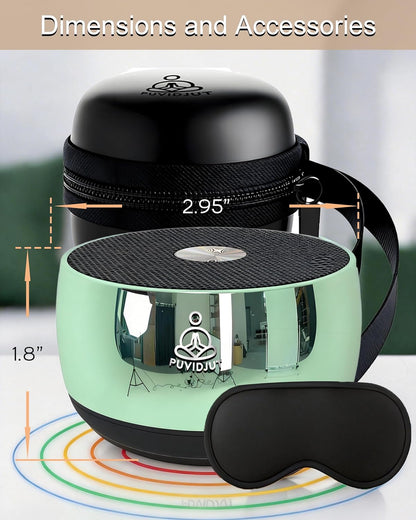 Sound Frequency Machine,Meditation Generator Instrument,Tone Device Tools - Solfeggio Frequencies Bath for Yoga, Mindfulness, Vibration System of Chakra Balancing, 5 Tones, 3 Timers