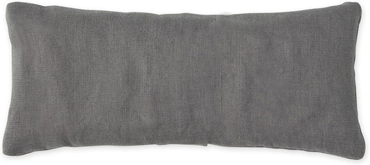 Bucky Linen Hot & Cold Eye Pillow, Natural Buckwheat Filling, Gray, 8x3.5-inch
