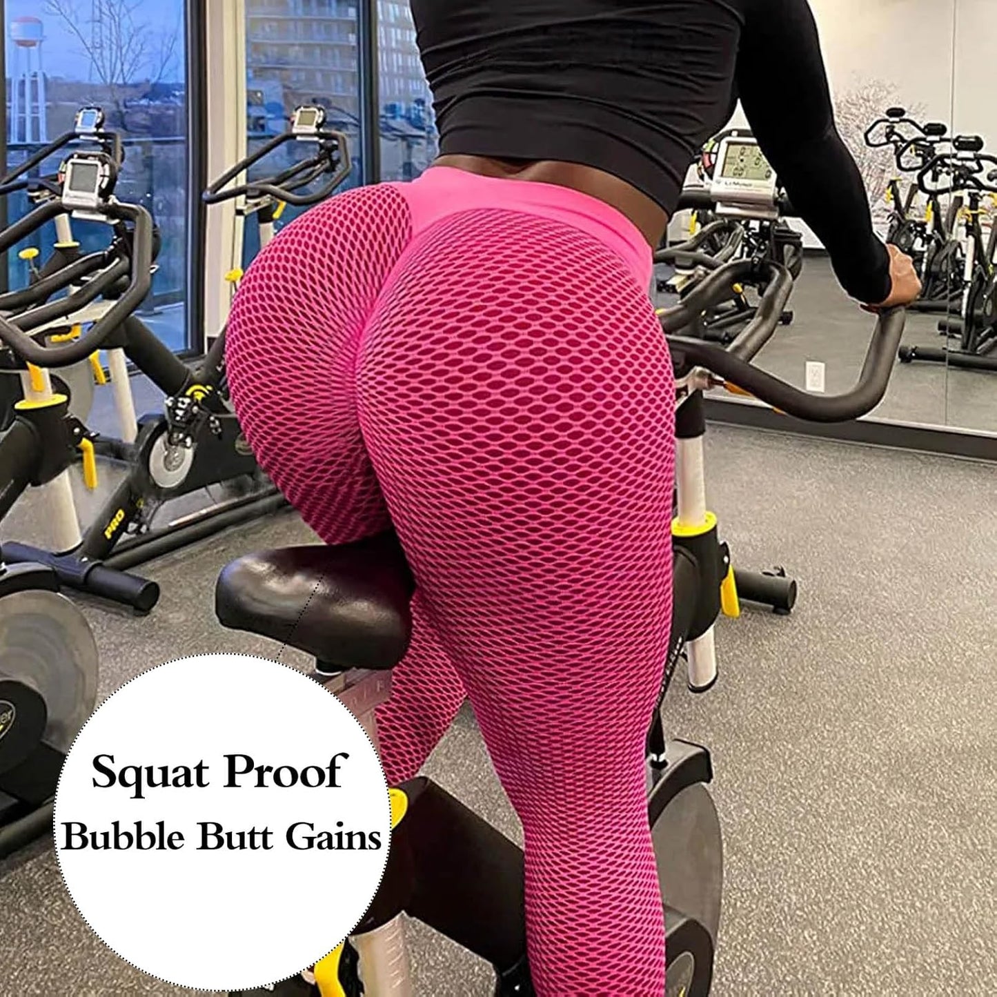 JGS1996 Butt Lifting Leggings for Women Tummy Control Workout Yoga Pants High Waisted Scrunch Booty Gym Tights